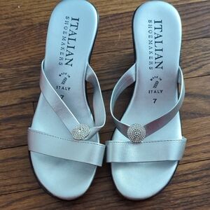 Italian Shoemakers Metallic Sandals
